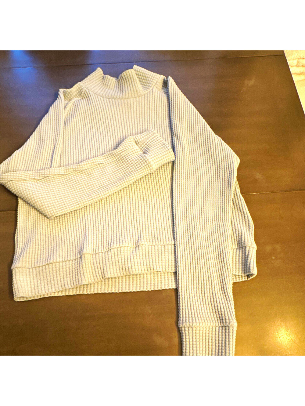 The North Face Women's Waffle-Knit Mock Neck Raglan Pullover Sweater M [COPY]
